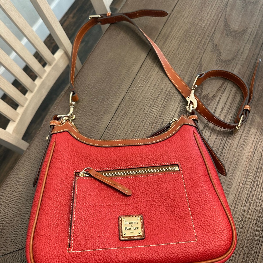 Dooney & Bourke Red Leather Crossbody Bag